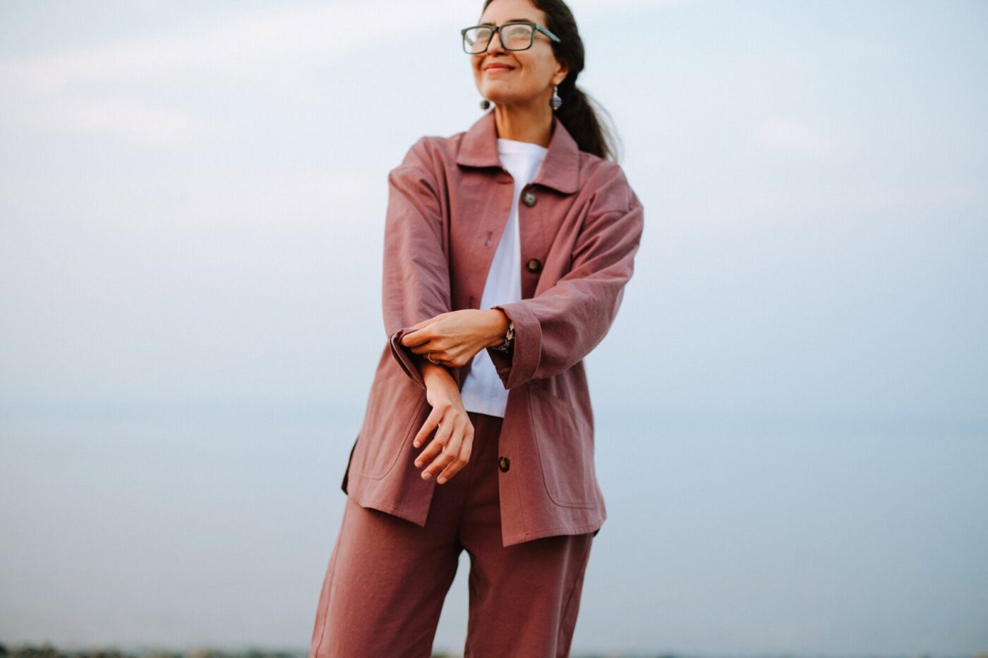 The Fern Jacket  in Plum - Image 10