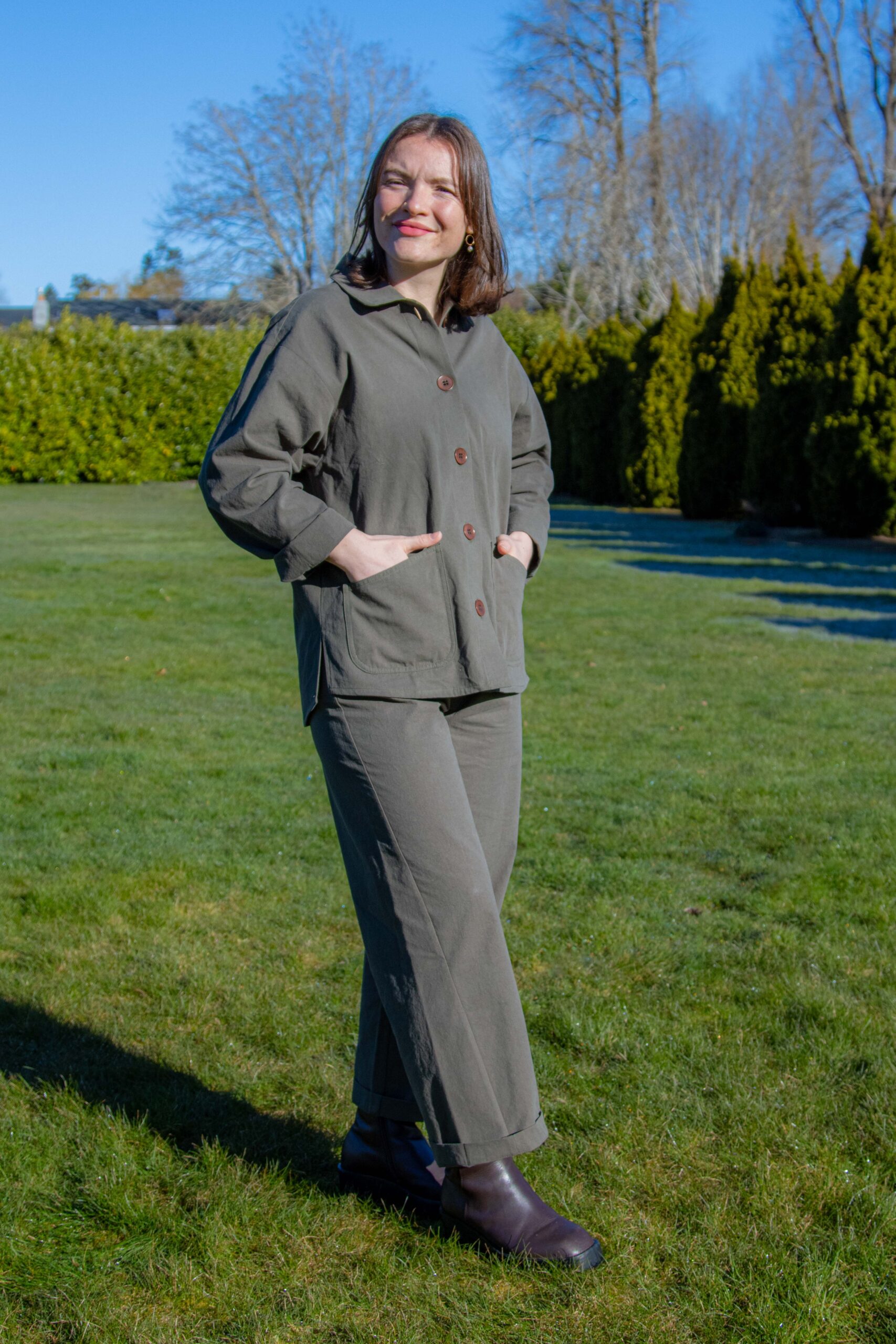 The Fern Pants in Bark - Image 4