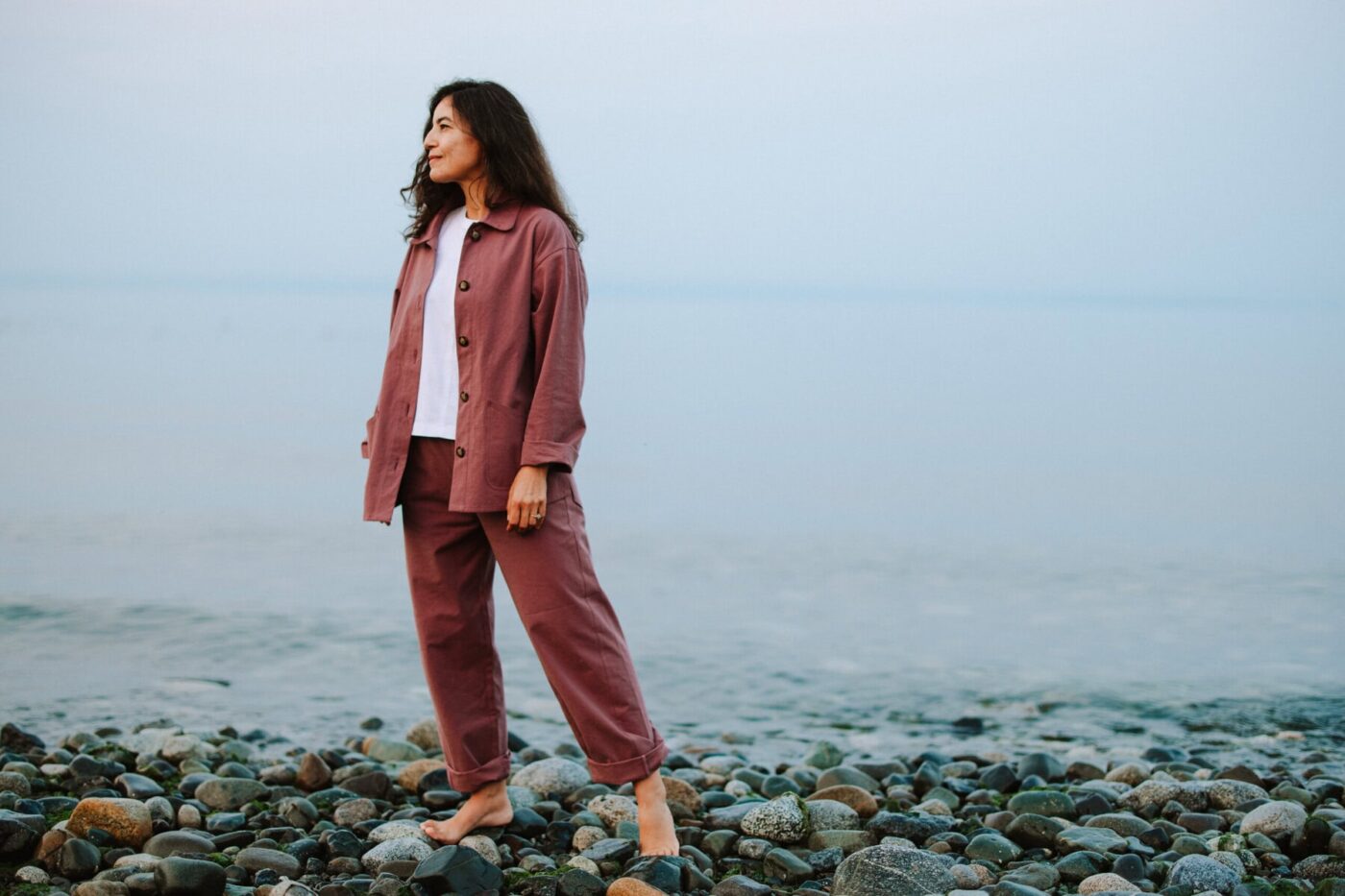 The Fern Pants  in Plum - Image 2