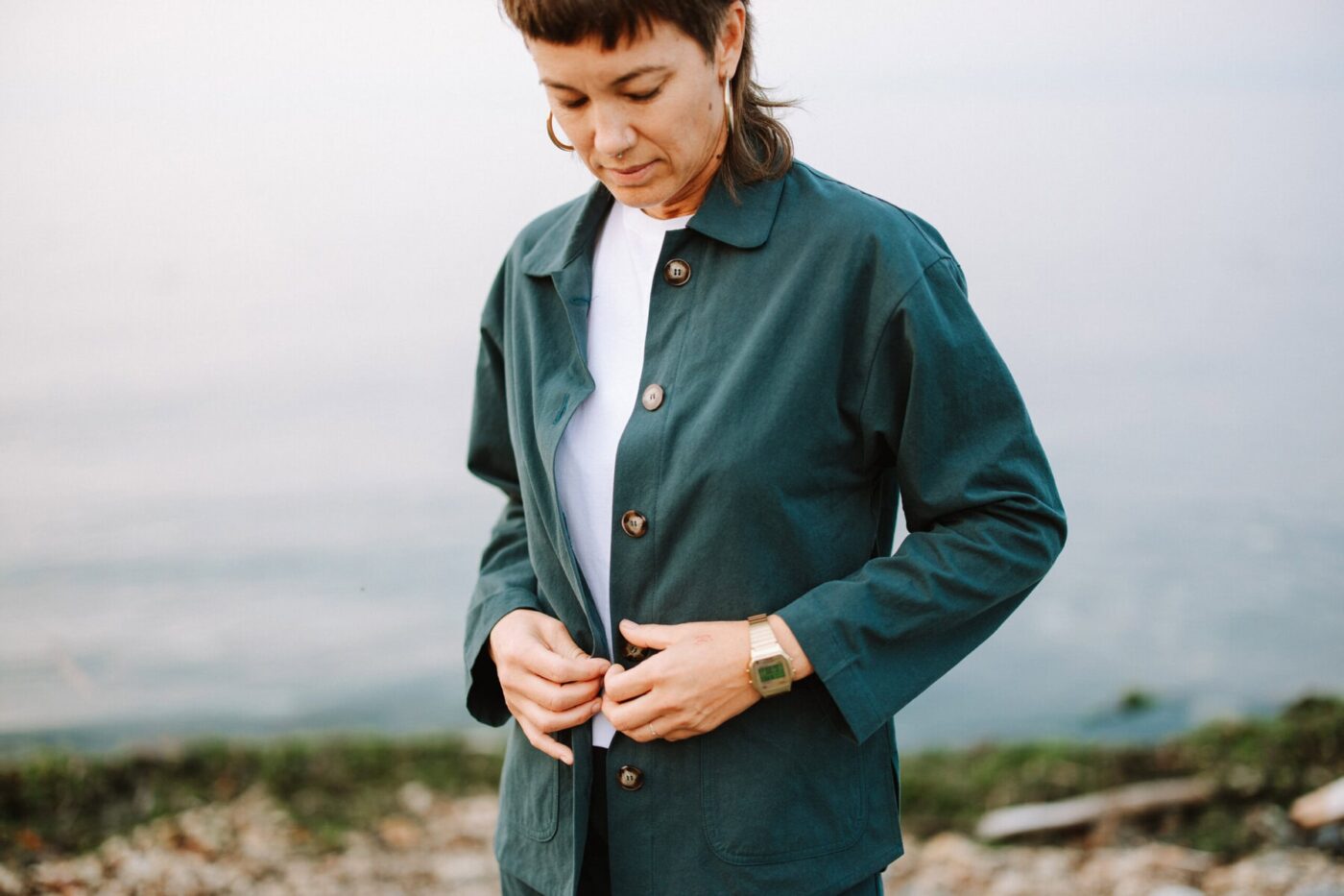 The Fern Jacket in Petrol - Image 6