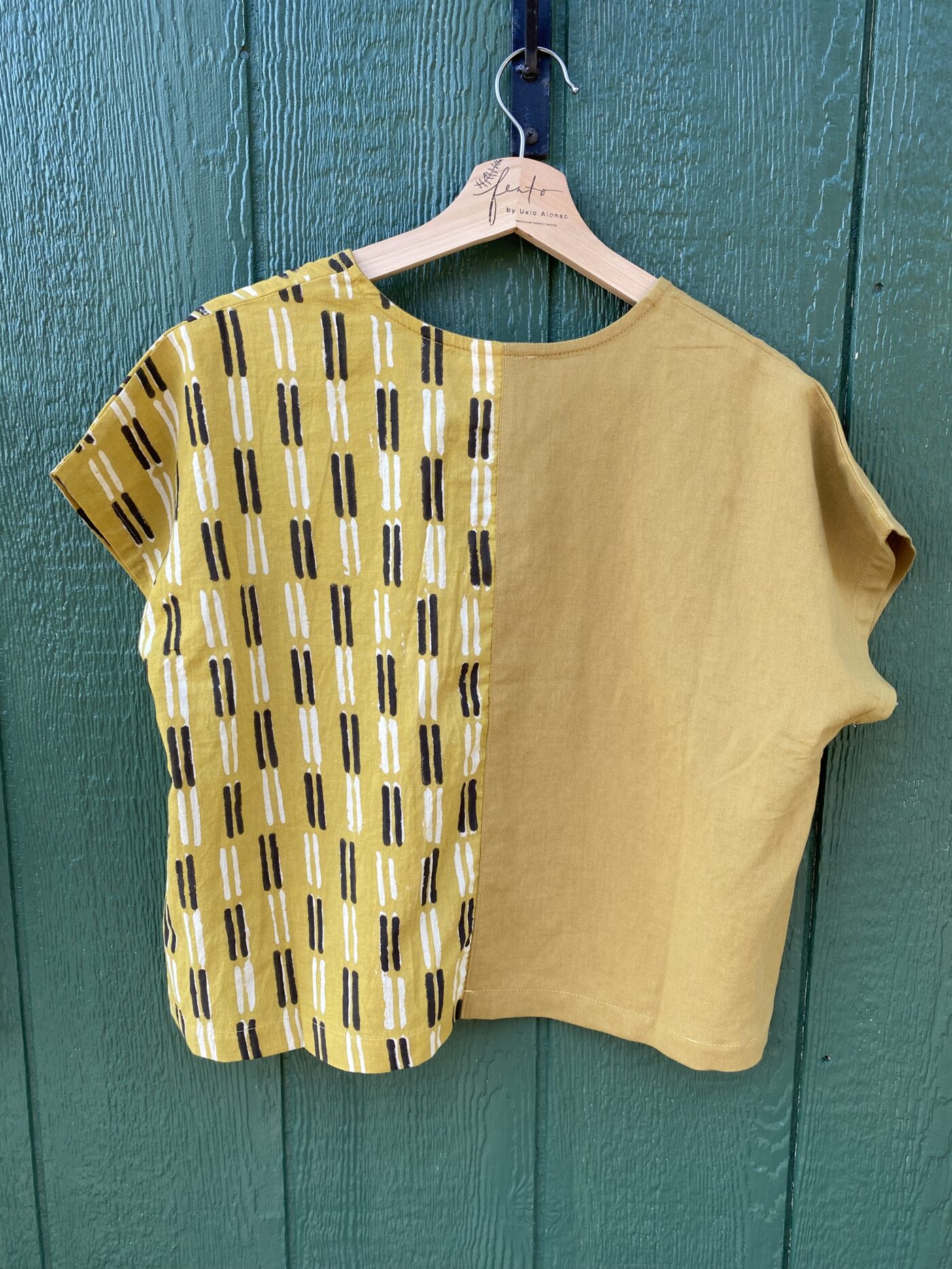 Meiga Top Pistacchio/mustard-black&cream - Image 6