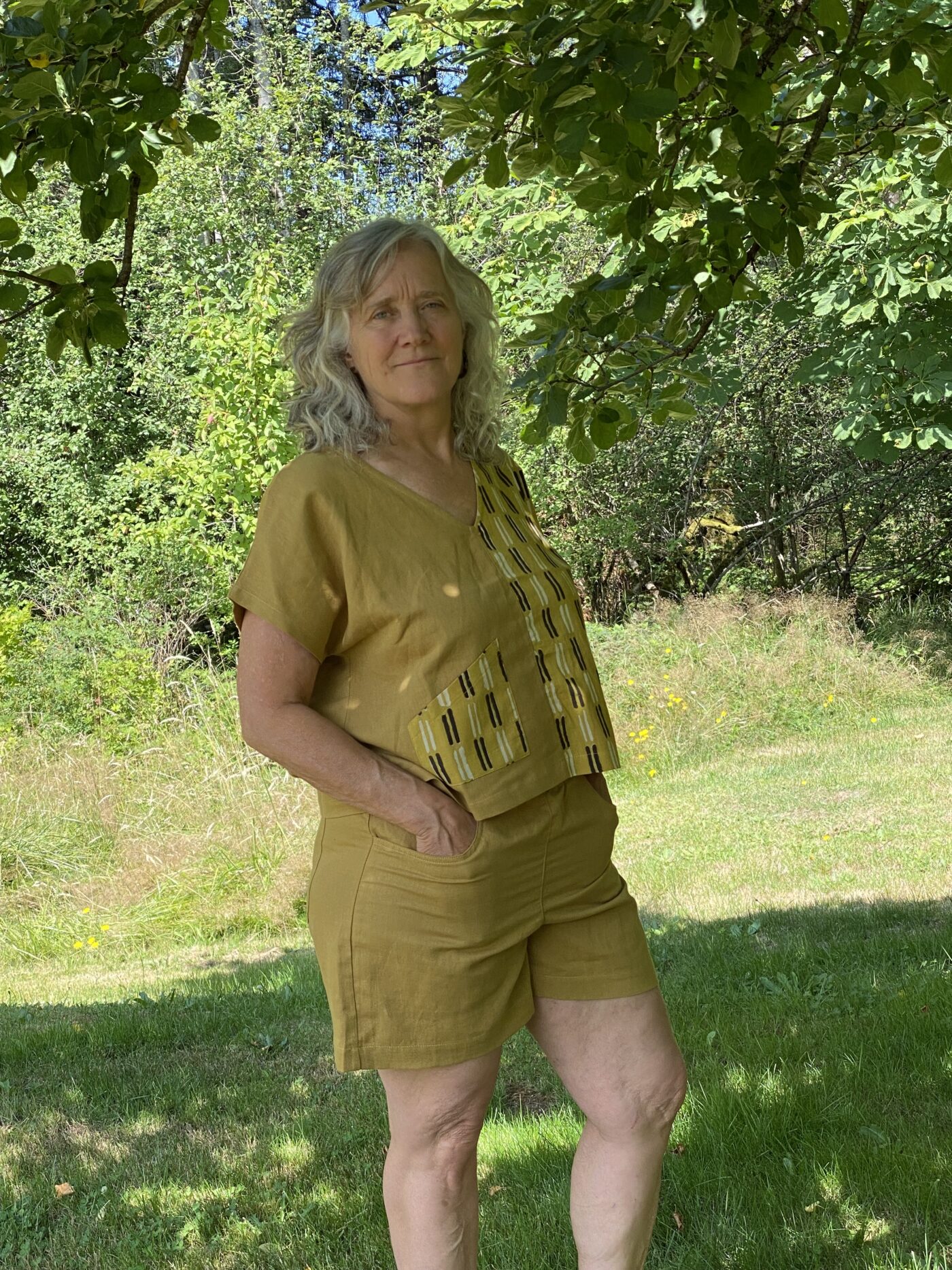 Meiga Top Pistacchio/mustard-black&cream - Image 5